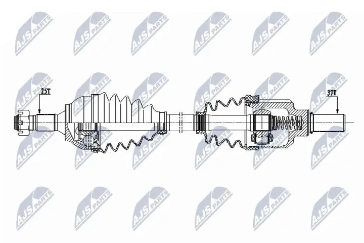 Полуось NTY NPW-CT-077 (фото 1)