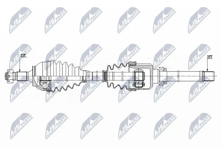 Фото 1 - Полуось NTY NPW-CT-081 Полуось NTY NPW-CT-081 (фото 1)