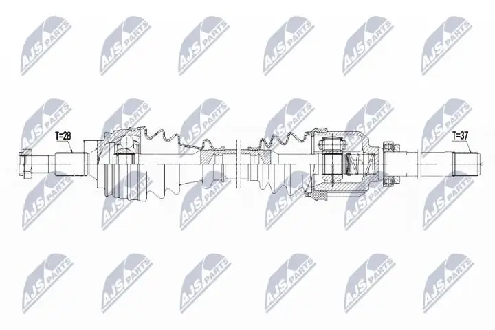 Фото 1 - Полуось NTY NPW-CT-097 Полуось NTY NPW-CT-097 (фото 1)