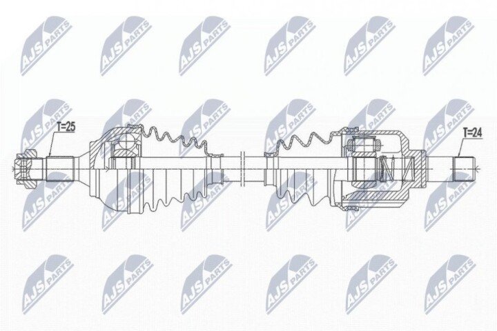 Полуось NTY NPW-CT-103 (фото 1)