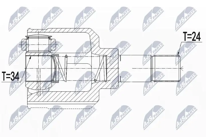 Фото 1 - Шарнир равных угловых скоростей NTY NPW-CT-110 Шарнир равных угловых скоростей NTY NPW-CT-110 (фото 1)
