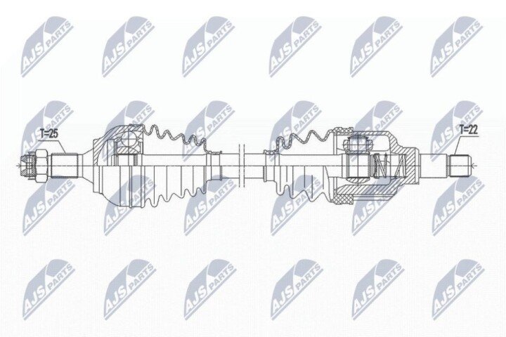 Полуось NTY NPW-CT-115 (фото 1)