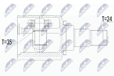 Шарнир равных угловых скоростей NTY NPW-CT-124