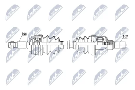 Полуось NTY NPWCT145