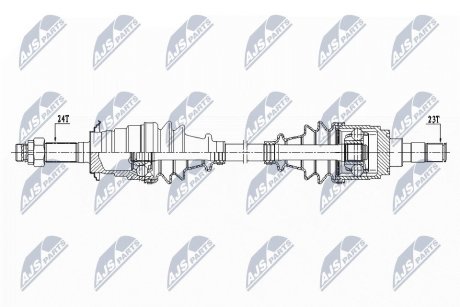 Полуось NTY NPW-DA-000