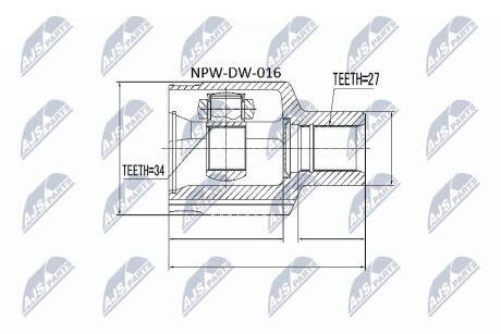 Шарнир равных угловых скоростей NTY NPW-DW-016