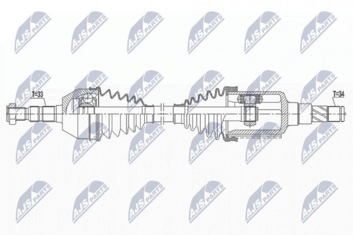 Полуось NTY NPW-DW-027 (фото 1)