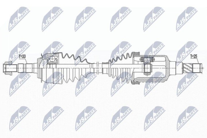 Полуось NTY NPW-DW-031 (фото 1)