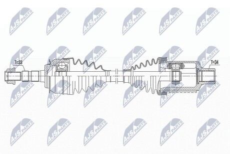 Піввісь NTY NPW-DW-033