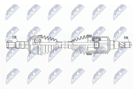 Піввісь NTY NPW-DW-037