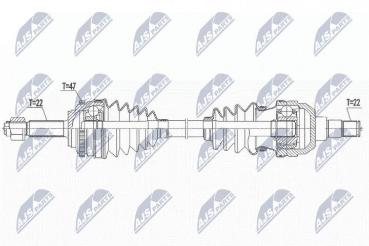 Піввісь NTY NPW-DW-043 (фото 1)