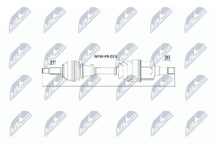 Піввісь NTY NPW-FR-013 (фото 1)