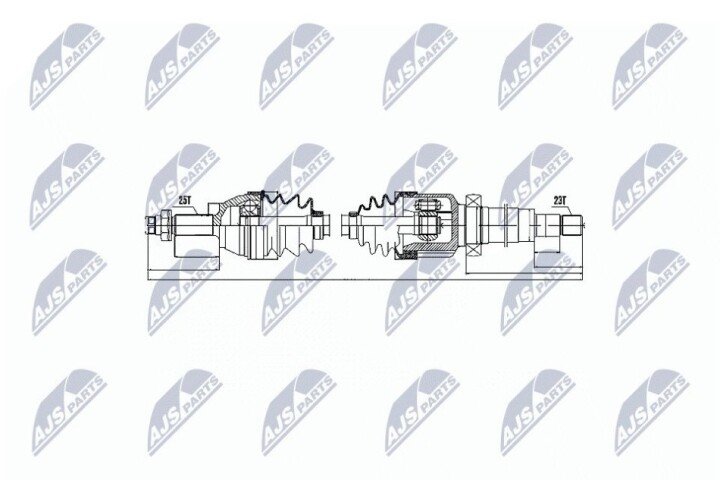 Піввісь NTY NPW-FR-030 (фото 1)