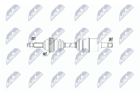 Полуось NTY NPW-FR-031