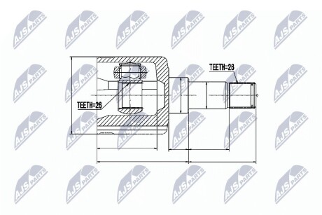 Шарнир равных угловых скоростей NTY NPW-FR-036