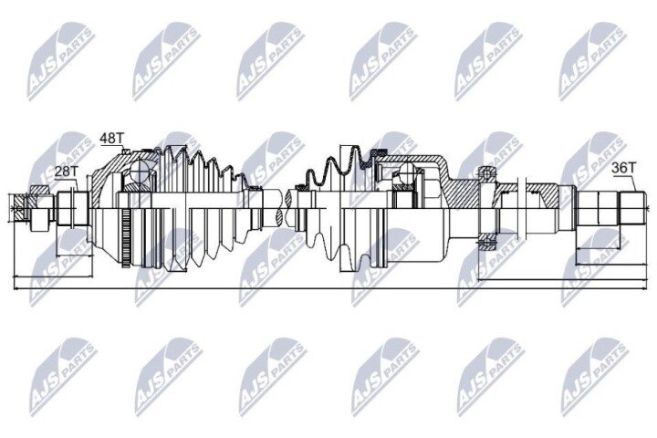 Полуось NTY NPW-FR-041 (фото 1)