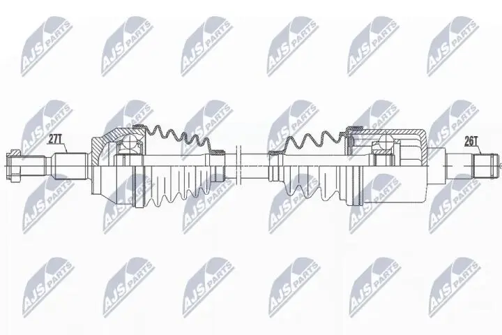 Полуось NTY NPW-FR-045 (фото 1)