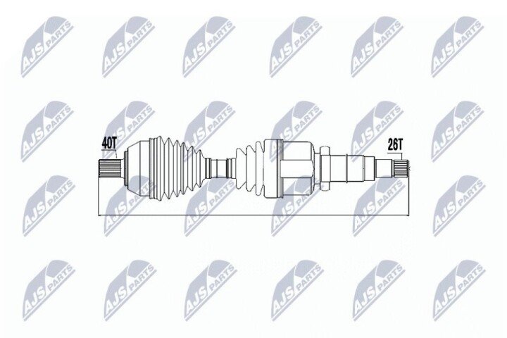 Полуось NTY NPW-FR-049 (фото 1)