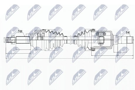 Піввісь NTY NPW-FR-073