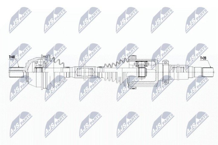 Піввісь NTY NPW-FR-080 (фото 1)