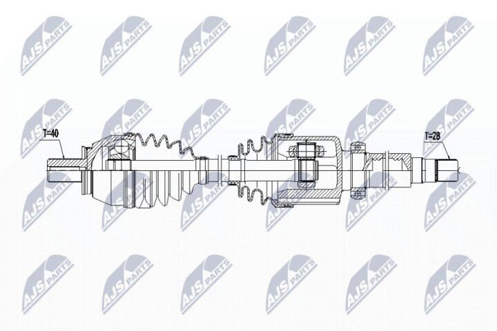 Полуось NTY NPW-FR-086 (фото 1)