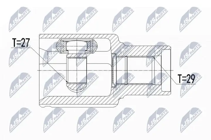 Фото 1 - Шарнир равных угловых скоростей NTY NPW-FR-089 Шарнир равных угловых скоростей NTY NPW-FR-089 (фото 1)