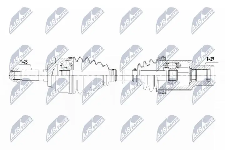 Полуось NTY NPW-FR-090 (фото 1)