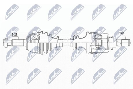 Полуось NTY NPW-FR-103 (фото 1)