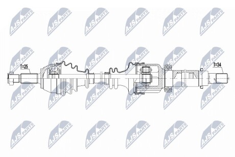 Піввісь NTY NPW-FR-105