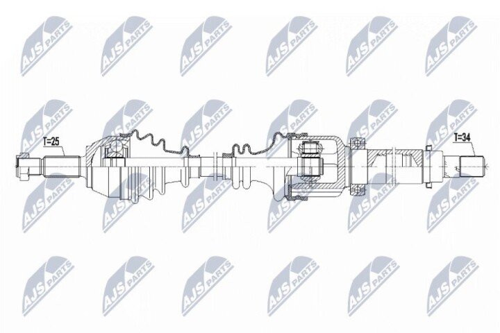 Піввісь NTY NPW-FR-105 (фото 1)