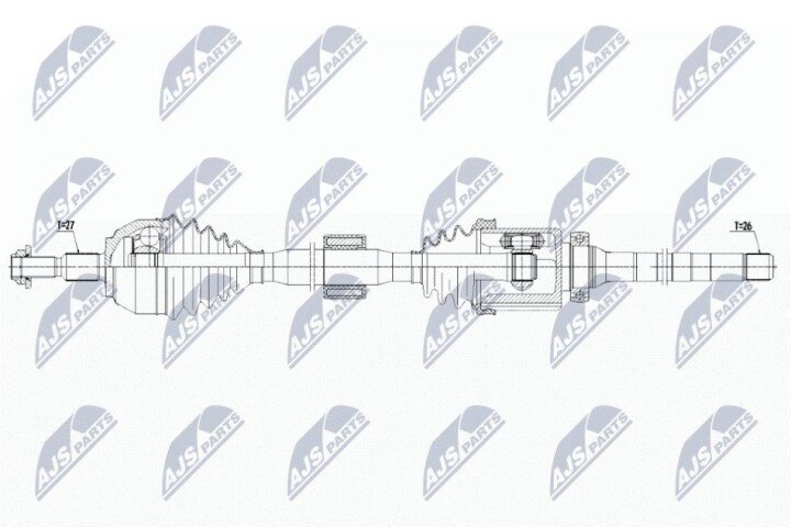 Піввісь NTY NPW-FR-107 (фото 1)