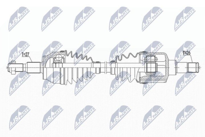 Піввісь NTY NPW-FR-109 (фото 1)