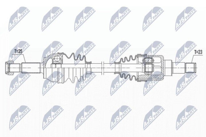 Піввісь NTY NPW-FR-119 (фото 1)