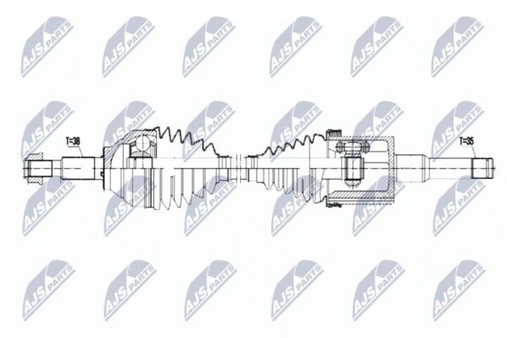 Полуось NTY NPW-FR-123 (фото 1)