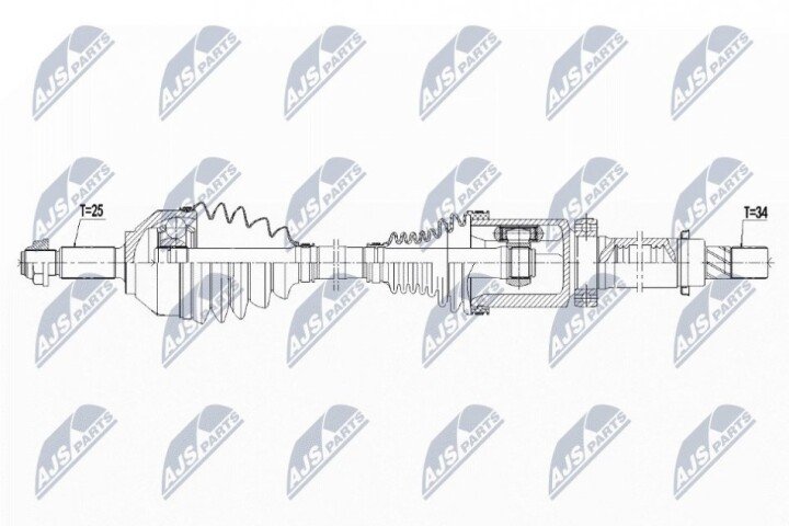 Полуось NTY NPW-FR-127 (фото 1)