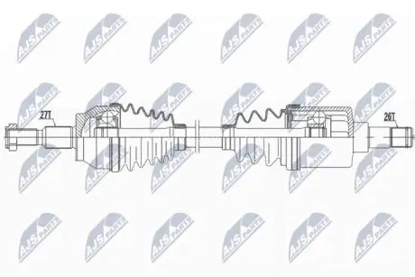 Полуось NTY NPW-FR-129