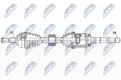 Полуось NTY NPW-FR-137