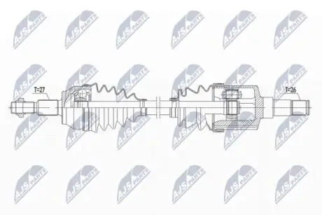 ПІВВІСЬ | FORD FOCUS 2.0TDCI 10-, C-MAX/GRAND C-MAX II 2.0TDCI 10-, TRANSIT CONNECT/TOURNEO CONNECT 1.6TDCI 13- /ЛІВ,MTM/ NTY NPW-FR-147