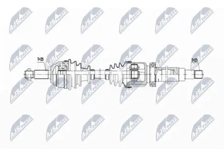 ПІВВІСЬ | FORD ENG. 1.0T ECOBOOST FIESTA 12-, B-MAX 12- /ПРАВ,MTM/ NTY NPWFR168