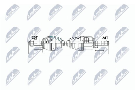 Полуось NTY NPW-FT-016