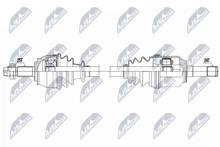 Фото 1 - Полуось NTY NPW-FT-021 Полуось NTY NPW-FT-021 (фото 1)