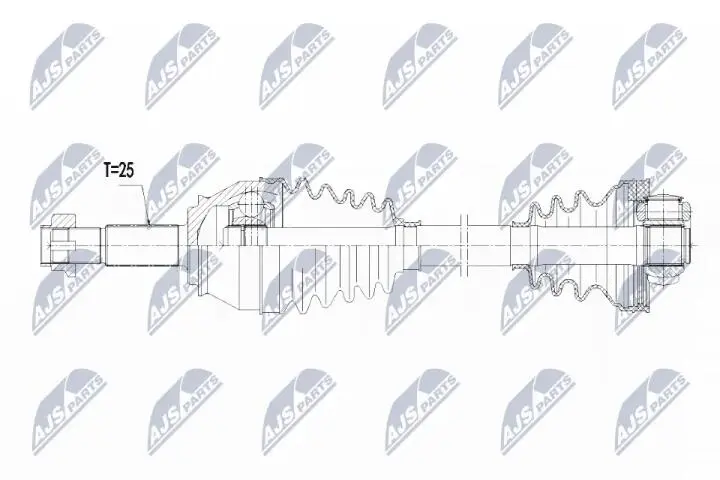 Полуось NTY NPW-FT-025 (фото 1)