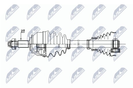 Полуось NTY NPW-FT-033