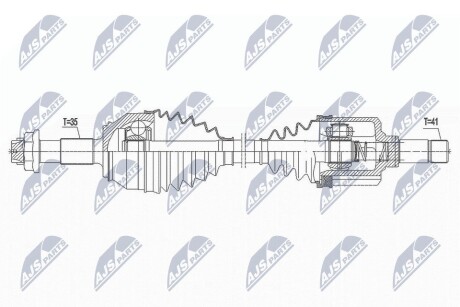 Полуось NTY NPW-FT-037 (фото 1)