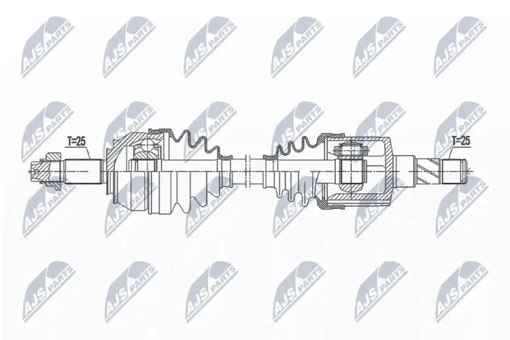 Полуось NTY NPW-FT-043 (фото 1)