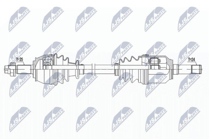 Полуось NTY NPW-FT-047 (фото 1)