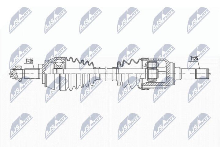 Полуось NTY NPW-FT-049 (фото 1)