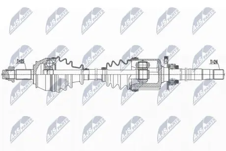 Полуось NTY NPW-FT-051