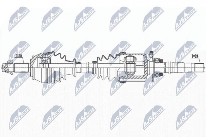 Полуось NTY NPW-FT-051 (фото 1)