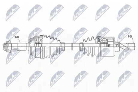 Полуось NTY NPW-FT-065